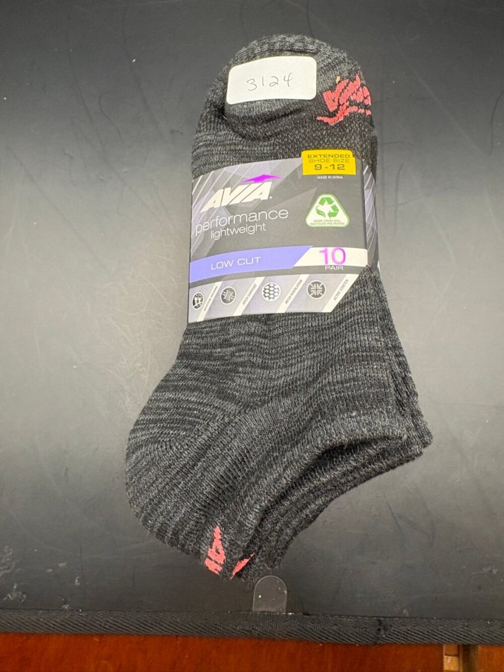 Avia Womens Performance Light no show socks (10 pair of socks) Fits shoe size 9-